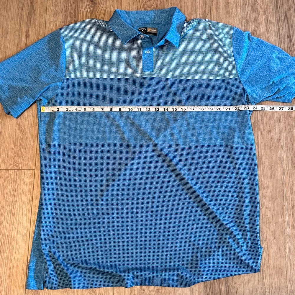 Men’s Callaway golf multicolor blue polo XL NWOT
